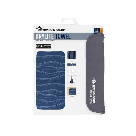 Plażowy ręcznik szybkoschnący SeaToSummit Drylite Towel XL granatowy