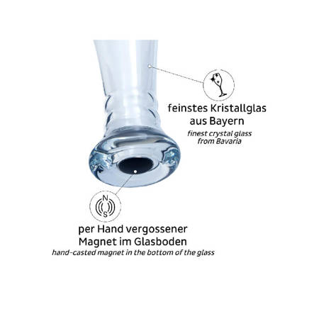 Pokal do piwa z magnesem 500ml Silwy