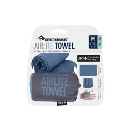 Ręcznik plażowy szybkoschnący SeaToSummit Airlite Towel M granatowy